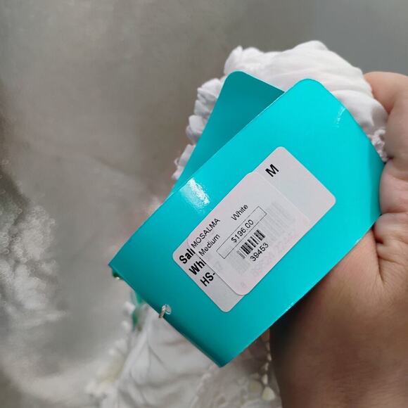 Melissa Odabash NWT White Dress Swimwear mosalma salma dress lace detail ruffle - Picture 14 of 16